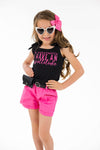 "So Apparently I Have An Attitude" Pink Short Set - Sparkle in Pink