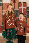 Brown Gingerbread Man Sweater