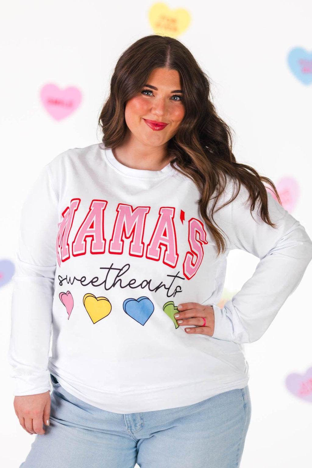 Mom & Kid - "Mama's Sweethearts & Sweet Heart" Top
