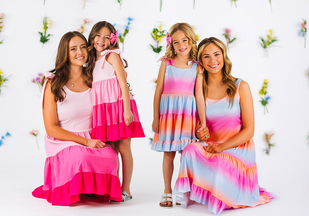Pink Heart Ruffle Dress | Matching Mom & Me Clothing – Sparkle In Pink