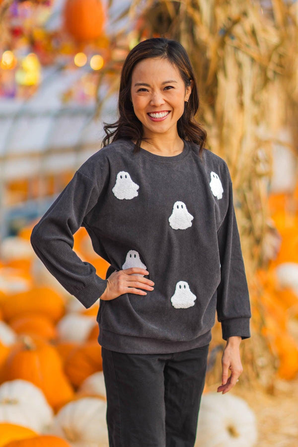 Mom & Me - Corduroy Ghost Patch Top