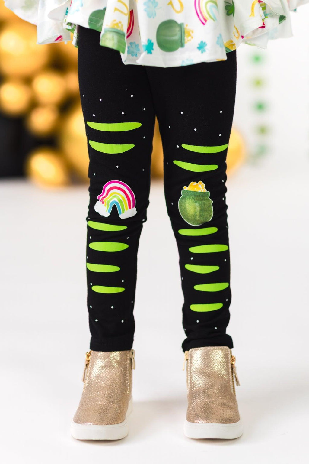 End Of The Rainbow Legging Set | Sparkle in Pink