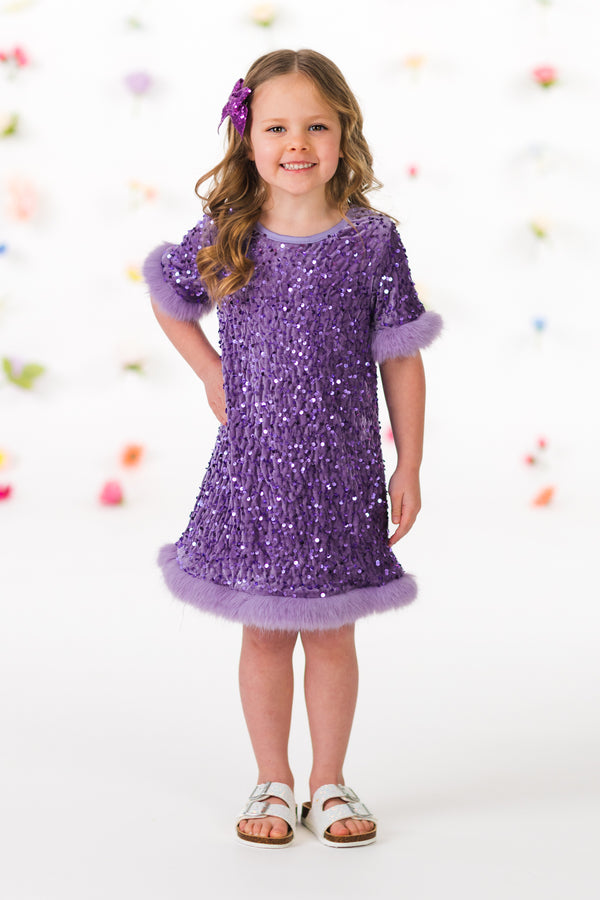 Sparkle Plush Sequin Dress | Sparkle in Pink