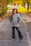 Mom & Me - Gray Striped Sweater & Pant Set