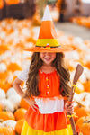 Candy Corn Witch Costume - 2 Piece Set | Sparkle in Pink