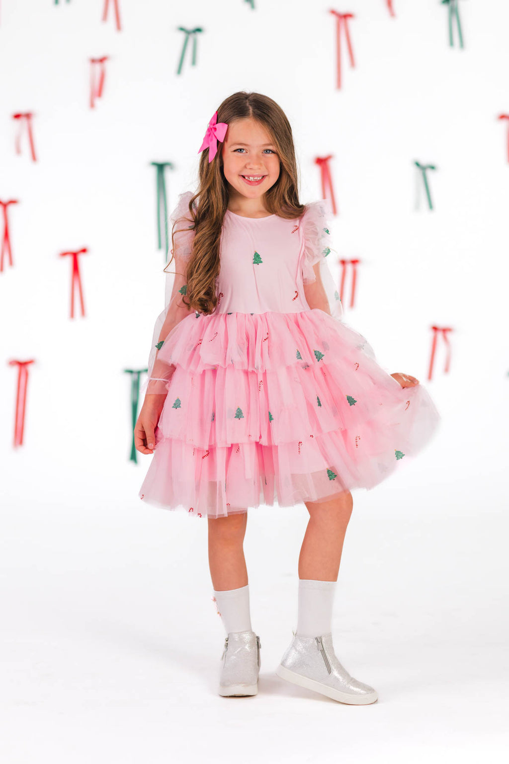 Pink Christmas Tulle Dress