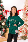 Mom & Me - "Merry" Green Pearl Top