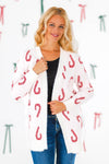 Mom & Me - Cozy Candy Cane Cardigan