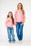 Mom & Me - "Mama & Mini" Pink Peep Top | Sparkle in Pink