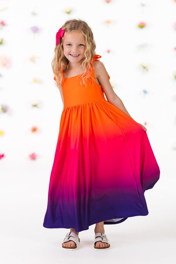pink and orange sunset dress pink orange maxi dress Sunset Dream Yellow & Orange Maxi Dress