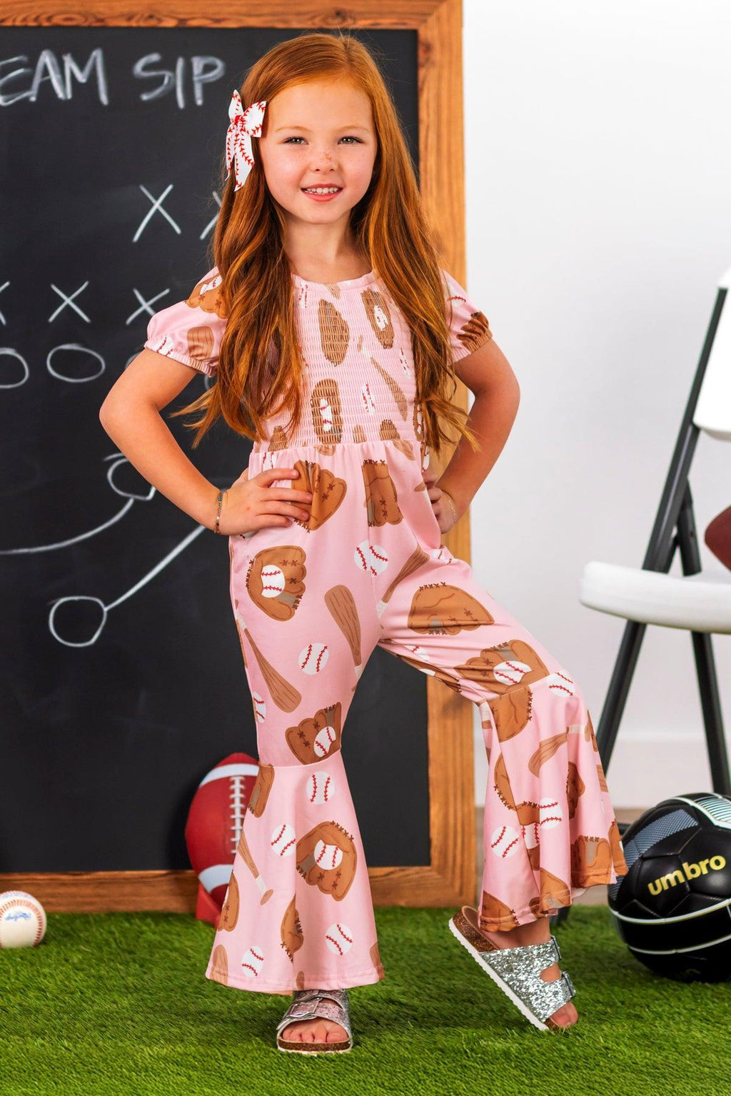 Pink Baseball Jumpsuit | Sparkle in Pink