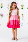 Mom & Me - Pink Tiered Tank Dress | Sparkle in Pink