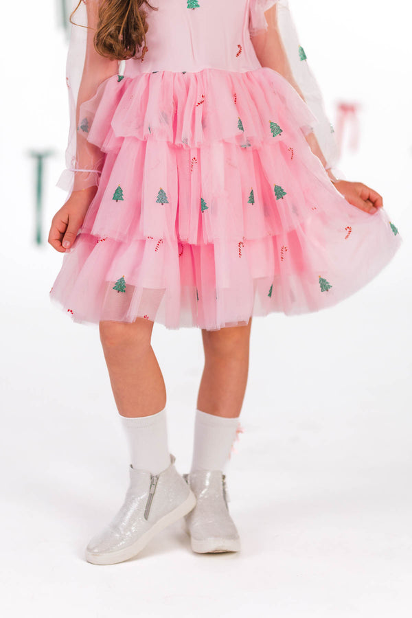 Pink Christmas Tulle Dress