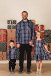 Family Green & Blue Plaid Dresses & Tops