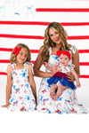 Mom & Me - Red White & Blue Bow Dress | Sparkle in Pink