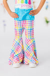 "Chilling With My Favorite Peeps" Blue Bell Bottom Set | Sparkle in Pink
