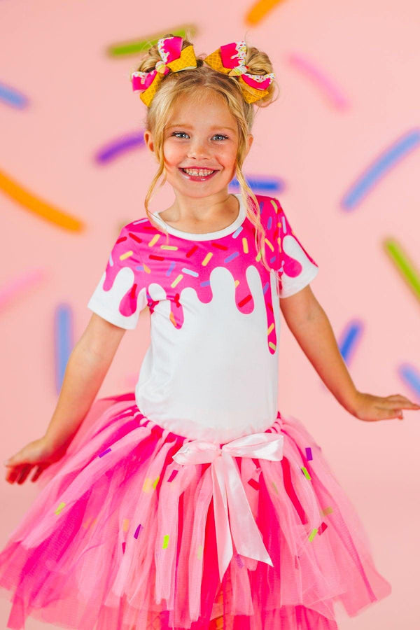 Pink Sprinkle Ice Cream Cone Costume Set XL-6T