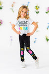 "Chillin' With My Peeps" Legging Set | Sparkle in Pink