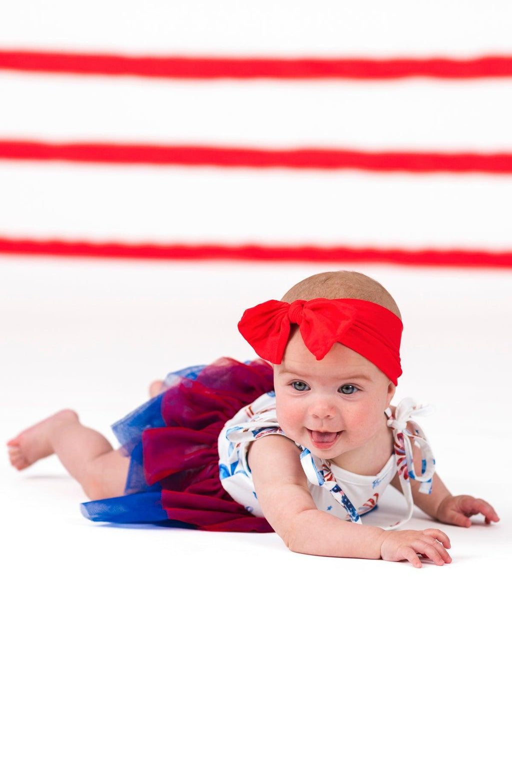 Mom & Me - Red White & Blue Bow Dress | Sparkle in Pink