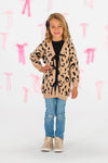 Mom & Me - Leopard Print Lace-Up Cardigan