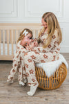 Bamboo Checkered Blossoms Double Sided Blanket | Sparkle in Pink