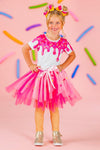 Pink Sprinkle Ice Cream Cone Costume Set | Sparkle in Pink
