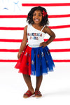 "America Girl" Tulle Skirt Set | Sparkle in Pink