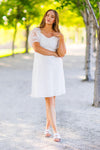Mom & Me - White Glitter Daisy Tulle Dress | Sparkle in Pink