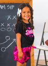 "Dance" Pink Metallic Short Set | Sparkle in Pink