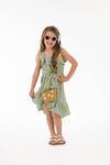 Hi-Low Ruffle Dress - Sparkle in Pink