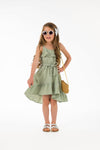 Hi-Low Ruffle Dress - Sparkle in Pink