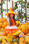 Candy Corn Witch Costume - 2 Piece Set | Sparkle in Pink