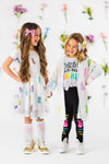 "Chillin' With My Peeps" Legging Set | Sparkle in Pink