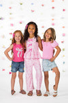 Pink Bow Striped Pant Set | Sparkle in Pink