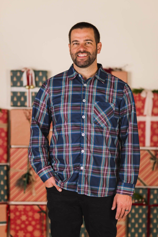 Family Green & Blue Plaid Dresses & Tops