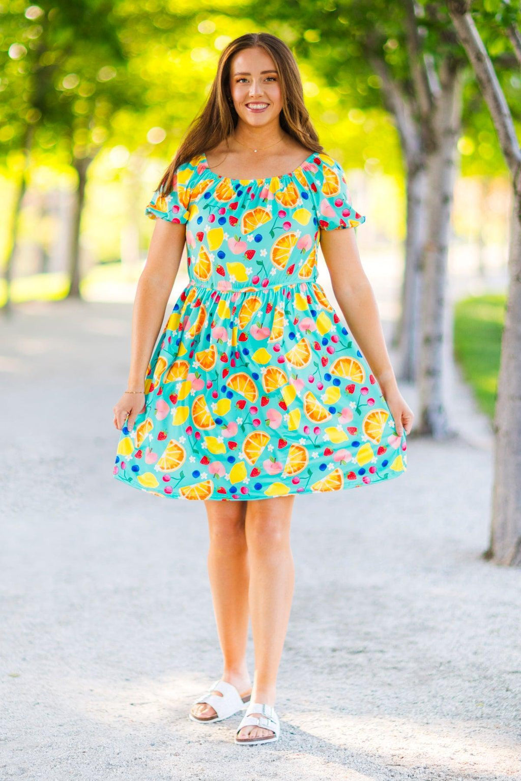 Mom & Me - Summer Fruit Dress | Sparkle in Pink