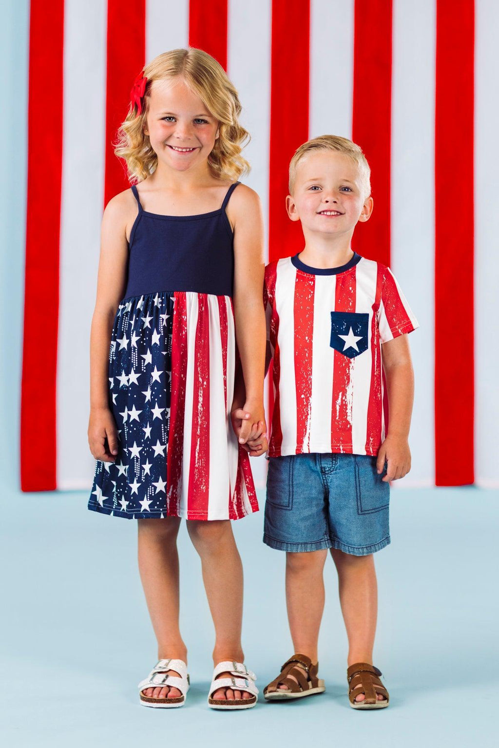 American Flag Matching Family Set | Sparkle in Pink