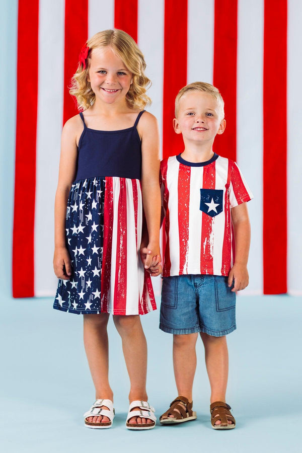 American Flag Matching Family Set | Sparkle in Pink