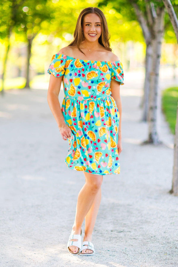 Mom & Me - Summer Fruit Dress | Sparkle in Pink