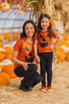 Mom & Me - Sequin Jack-O'-Lantern Top