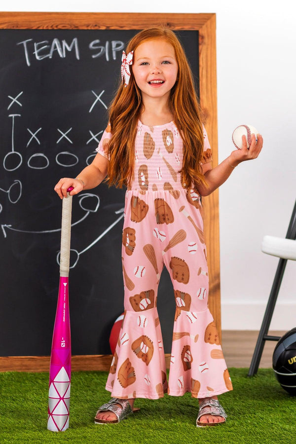 Pink Baseball Jumpsuit | Sparkle in Pink