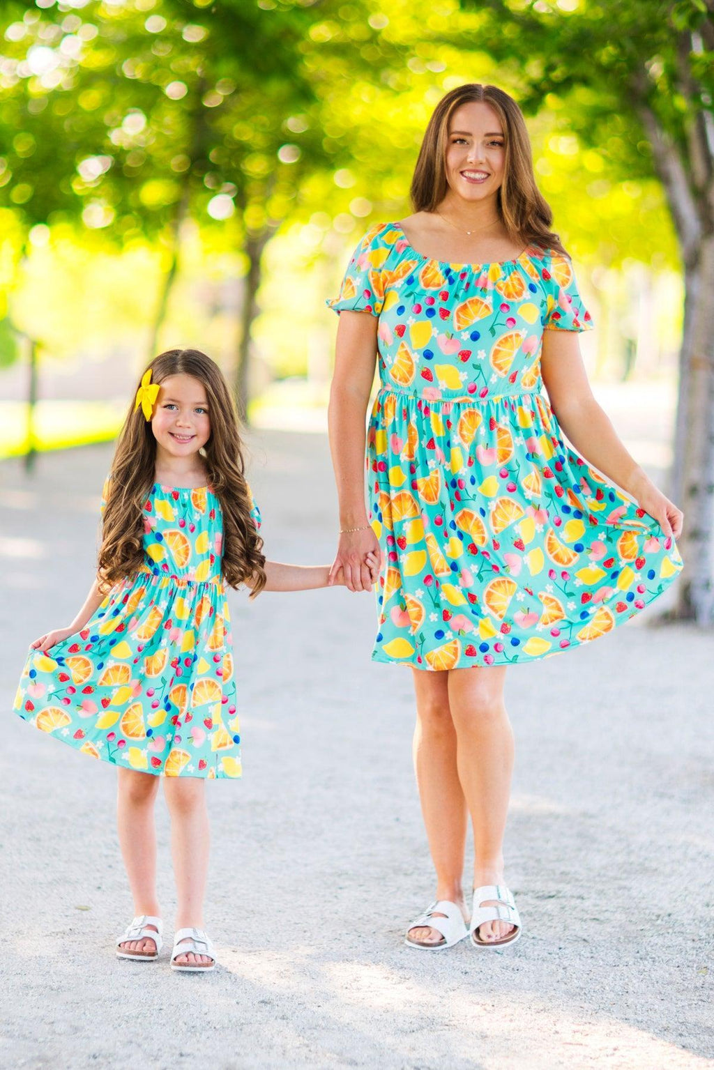 Mom & Me - Summer Fruit Dress | Sparkle in Pink