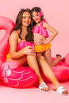 Mom & Me - Sunkissed Sorbet Ruffle Bikini | Sparkle in Pink