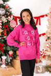Mom & Me - "Candy Cane Queen" Pink Sweater