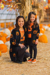 Mom & Me - Cozy Jack-O'-Lantern Cardigan