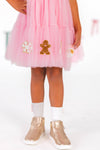 Pink Glitter Christmas Tulle Dress