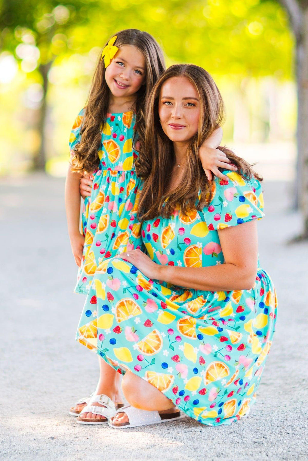 Mom & Me - Summer Fruit Dress | Sparkle in Pink