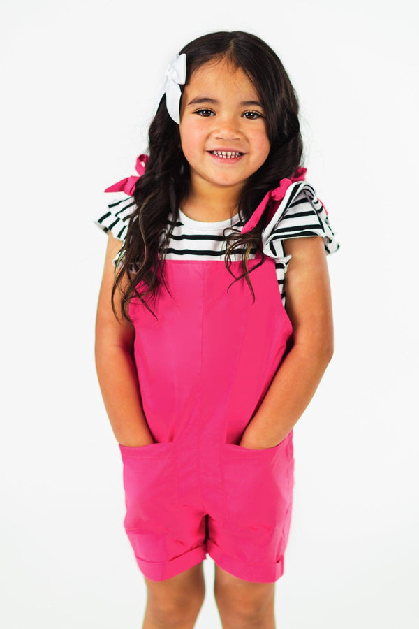 Stripe Romper Set | Sparkle in Pink