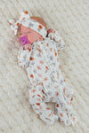 Bamboo Golden Petals Onesie | Sparkle in Pink