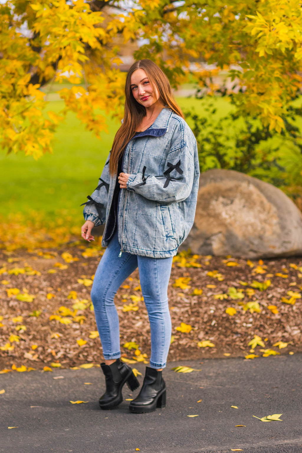 Mom & Me - Bow Denim Jacket
